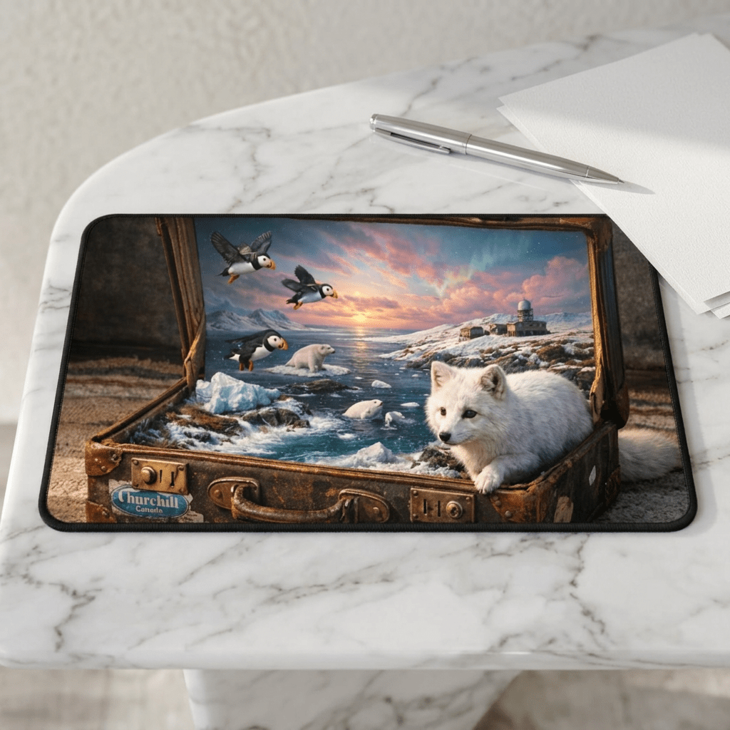 Artic Frontier Desk Mat by Novelle & Co