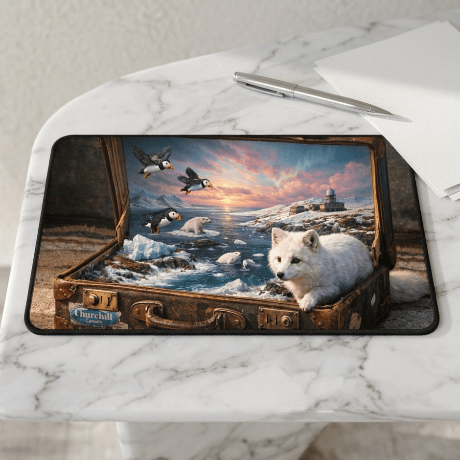 Artic Frontier Desk Mat by Novelle & Co