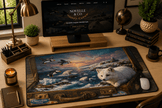 Artic Frontier Desk Mat by Novelle & Co