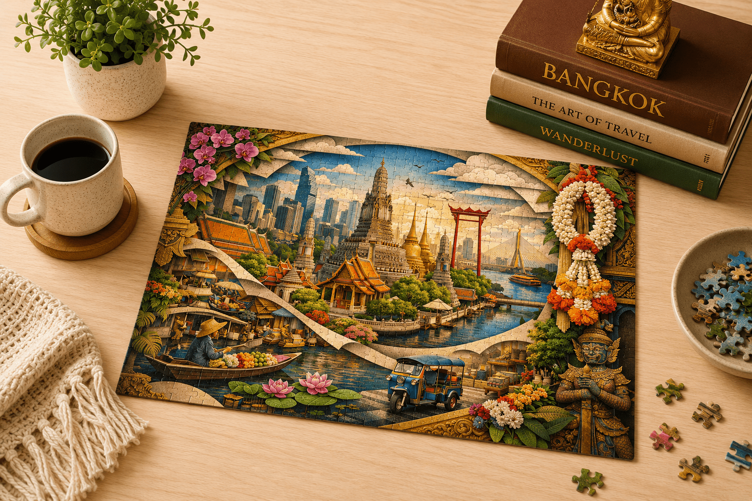 Bangkok Cityscape Puzzle by Novelle & Co