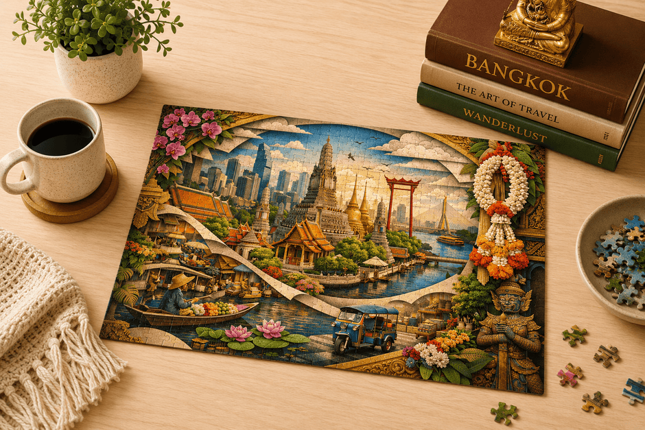 Bangkok Cityscape Puzzle by Novelle & Co