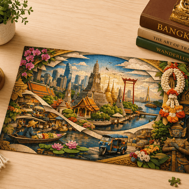 Bangkok Cityscape Puzzle by Novelle & Co