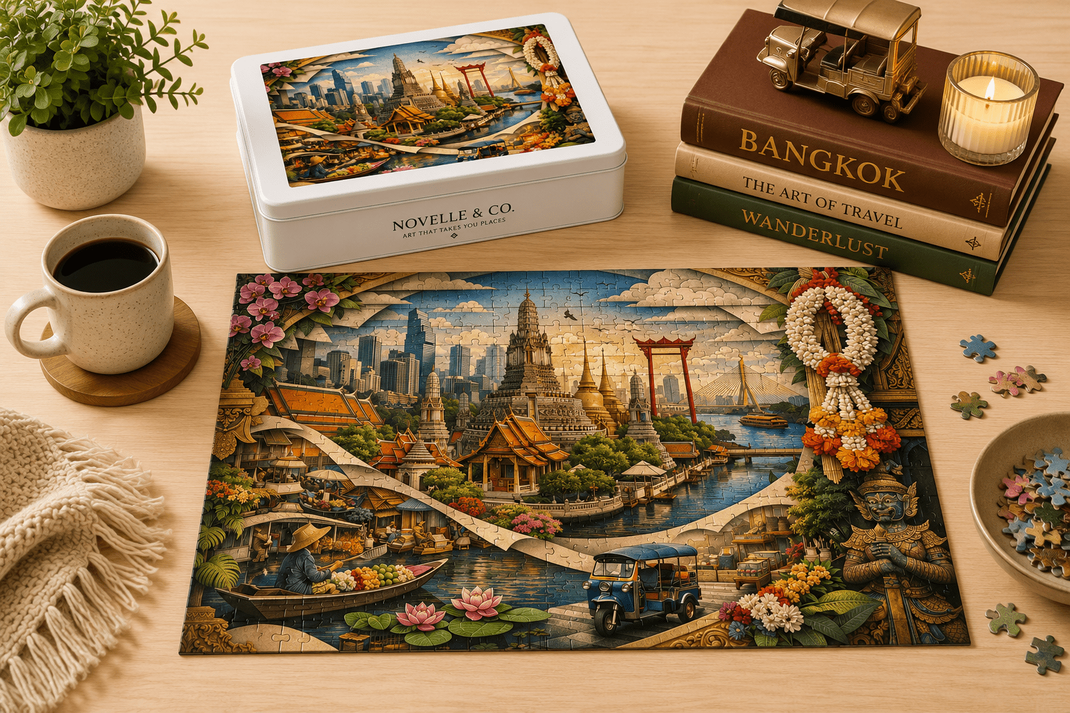 Bangkok Cityscape Puzzle by Novelle & Co