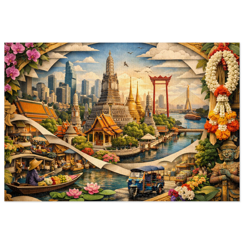 Bangkok Cityscape Puzzle by Novelle & Co