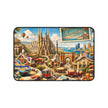 Barcelona Cityscape Desk Mat by Novelle & Co