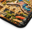 Barcelona Cityscape Desk Mat by Novelle & Co