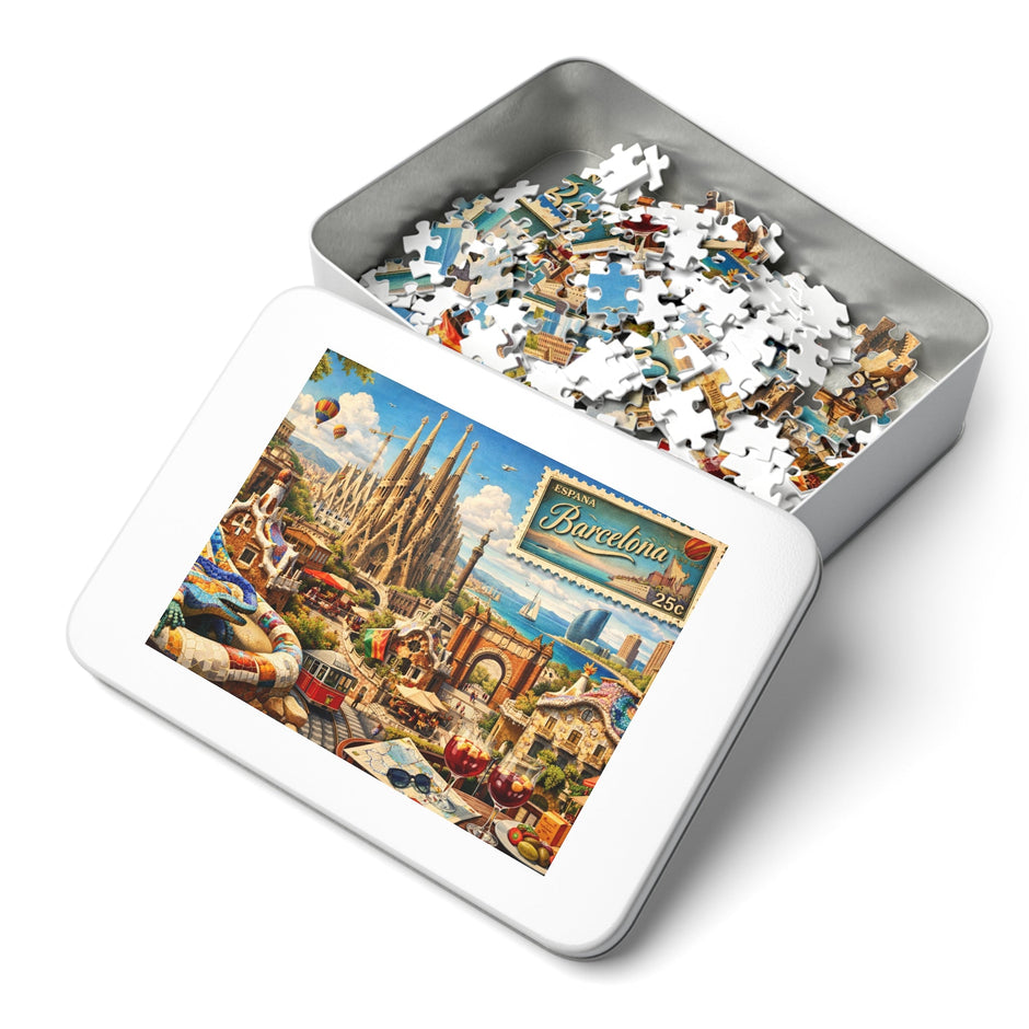 Barcelona Cityscape Puzzle by Novelle & Co