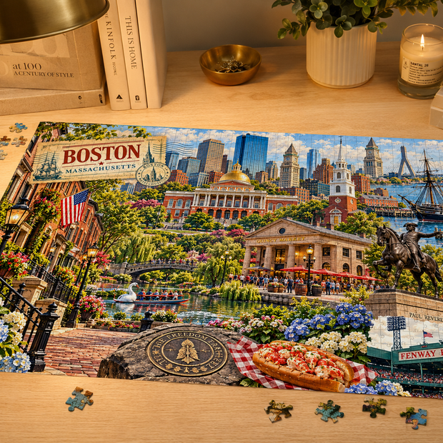 Boston Cityscape Puzzle by Novelle & Co