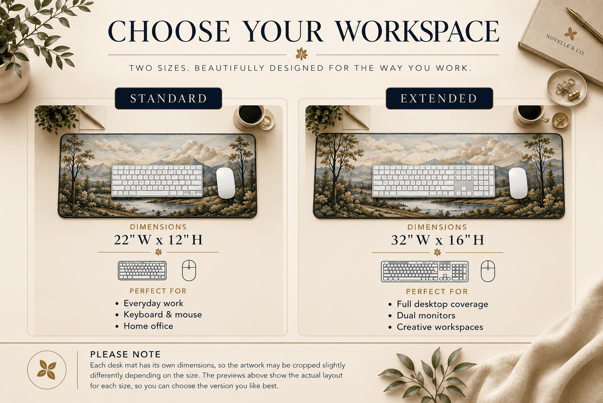 Chicago Cityscape Desk Mat by Novelle & Co
