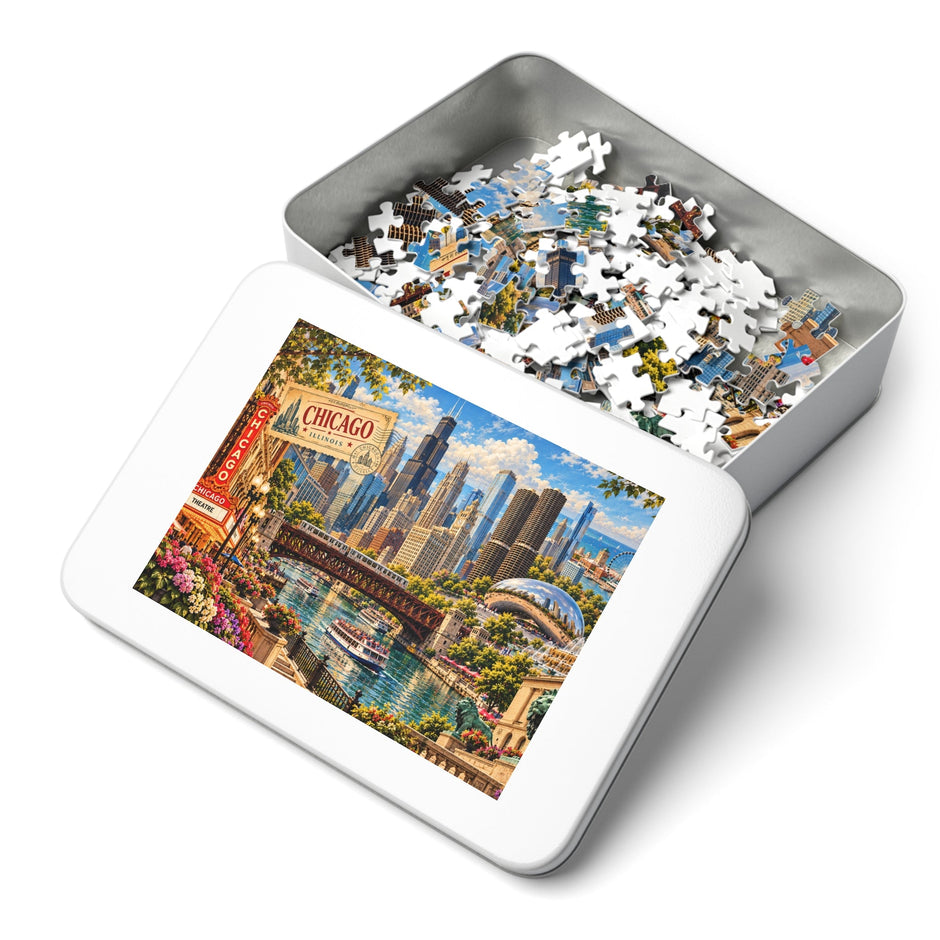 Chicago Cityscape Puzzle by Novelle & Co
