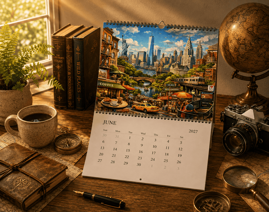 Cityscape Calendar 2027 by Novelle & Co