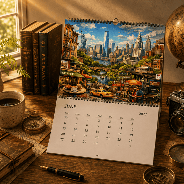 Cityscape Calendar 2027 by Novelle & Co