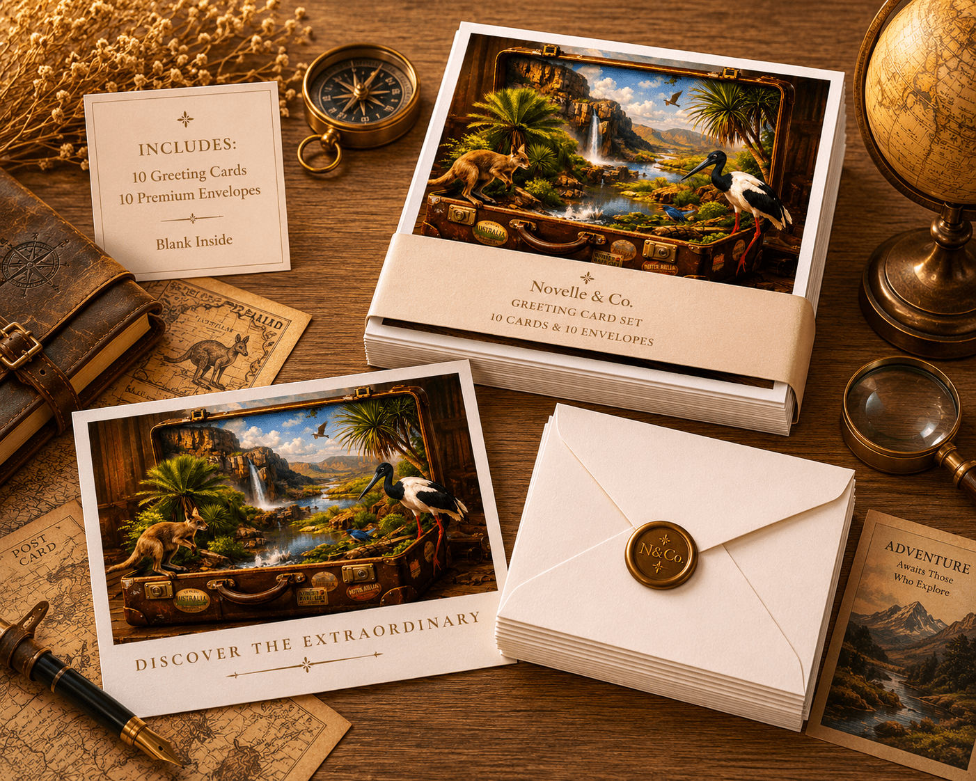 Discover the Extraordinary Greeting Card Set by Novelle & Co