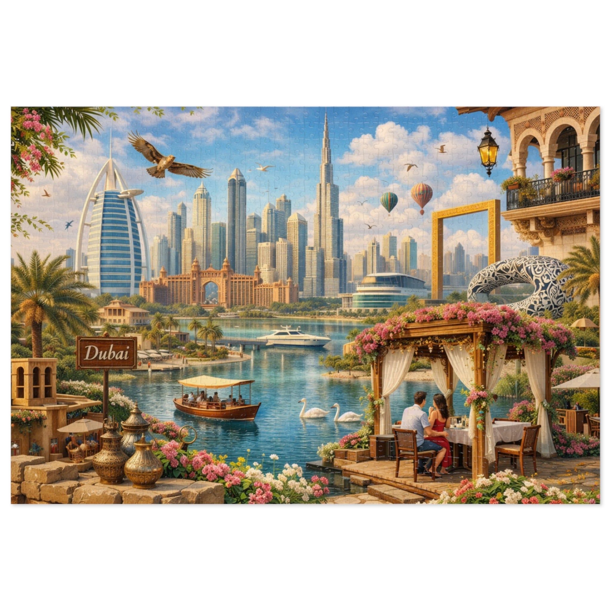 Dubai Cityscape Puzzle by Novelle & Co