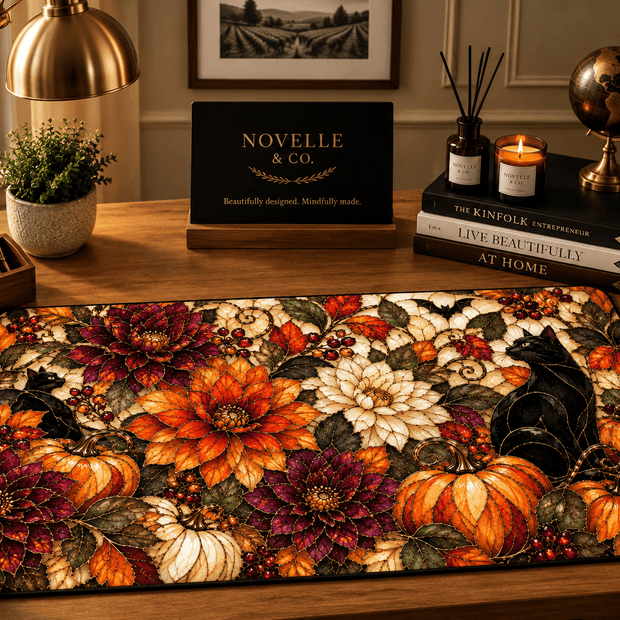 Enchanted Florals Desk Mat by Novelle & Co
