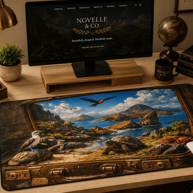 Enchanted Isles of Galápagos Desk Mat by Novelle & Co