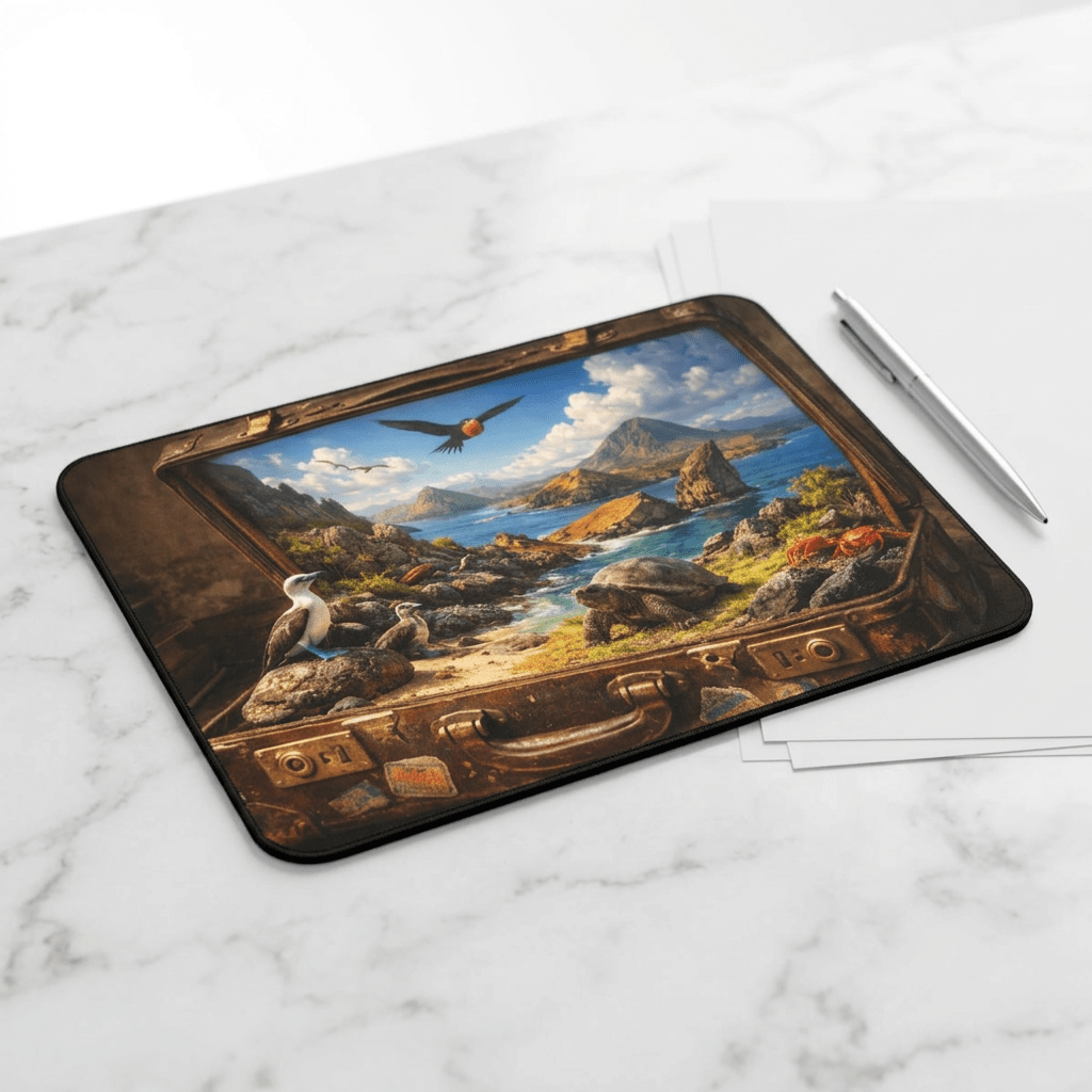Enchanted Isles of Galápagos Desk Mat by Novelle & Co