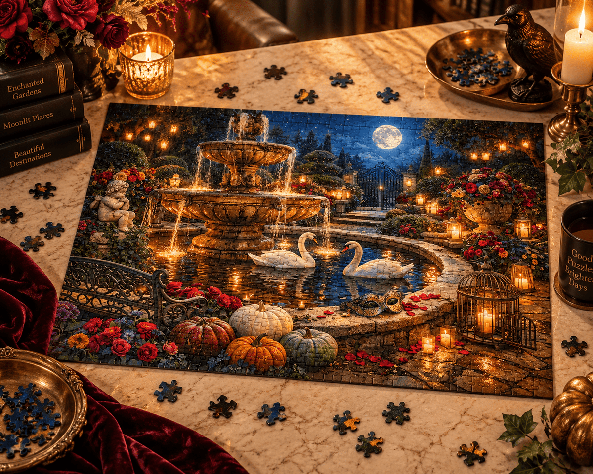 Enchanted Swans Puzzle by Novelle & Co