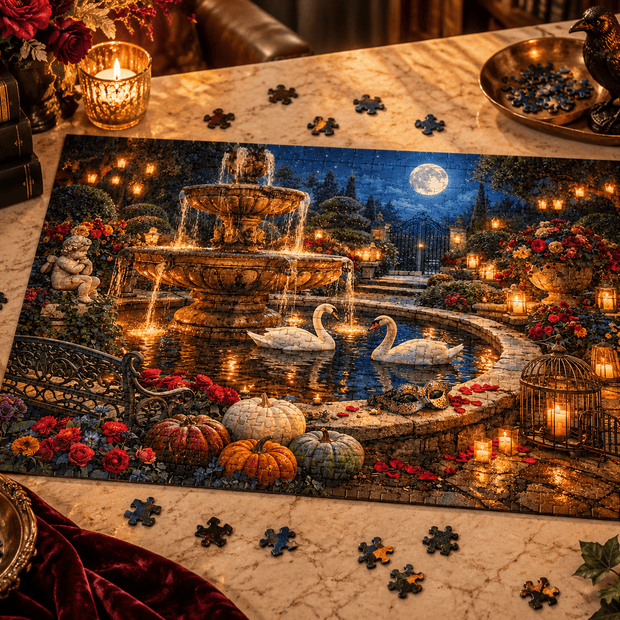 Enchanted Swans Puzzle by Novelle & Co