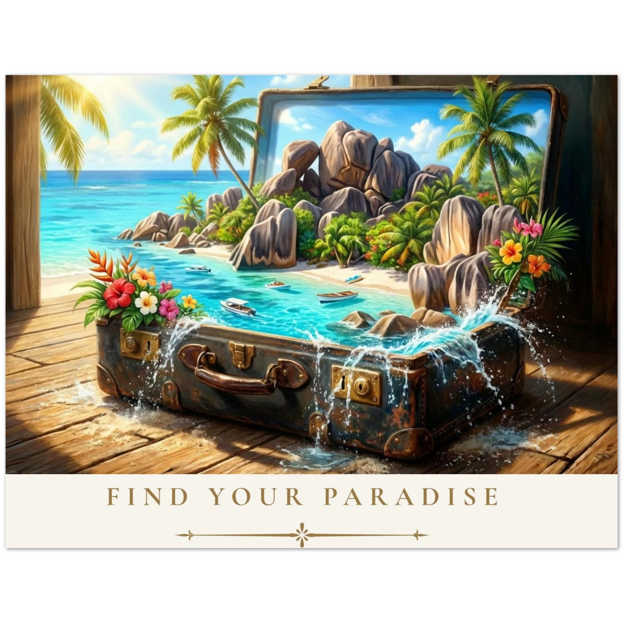 Find Your Paradise Greeting Card Set by Novelle & Co