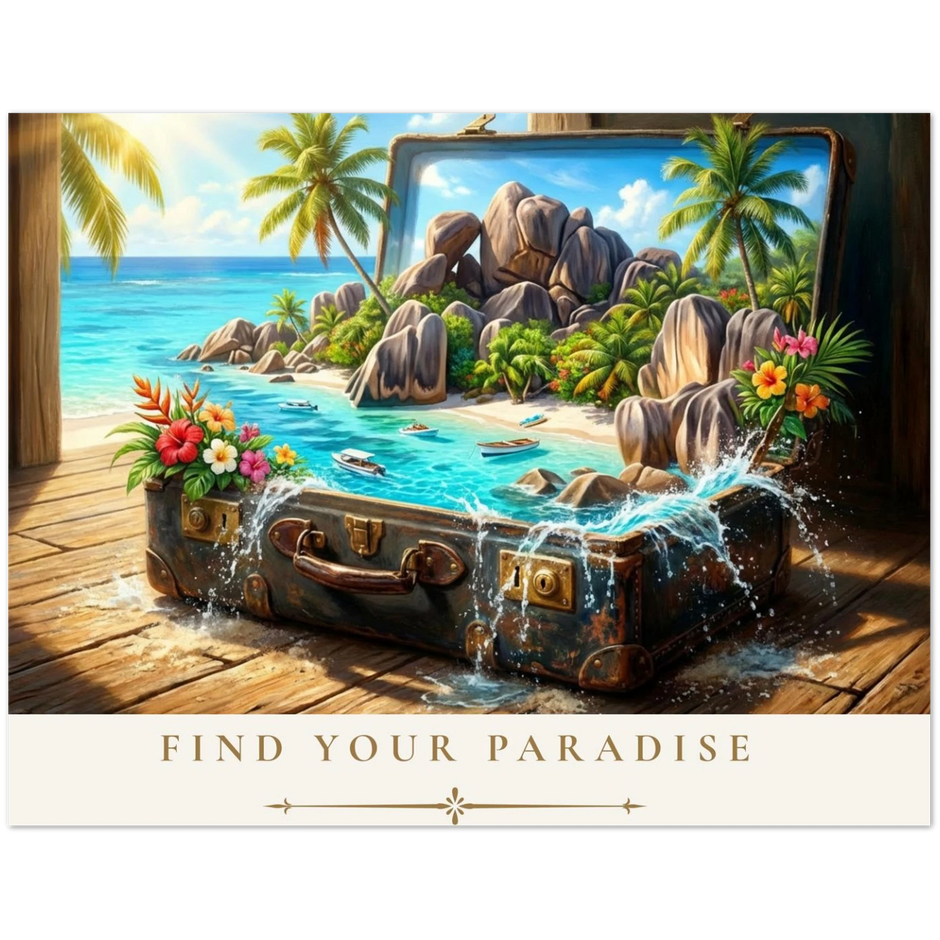 Find Your Paradise Greeting Card Set by Novelle & Co