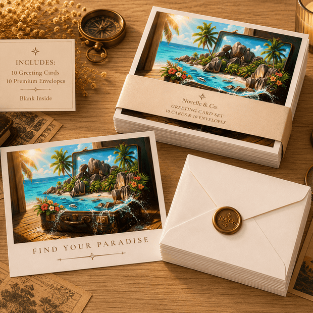 Find Your Paradise Greeting Card Set by Novelle & Co