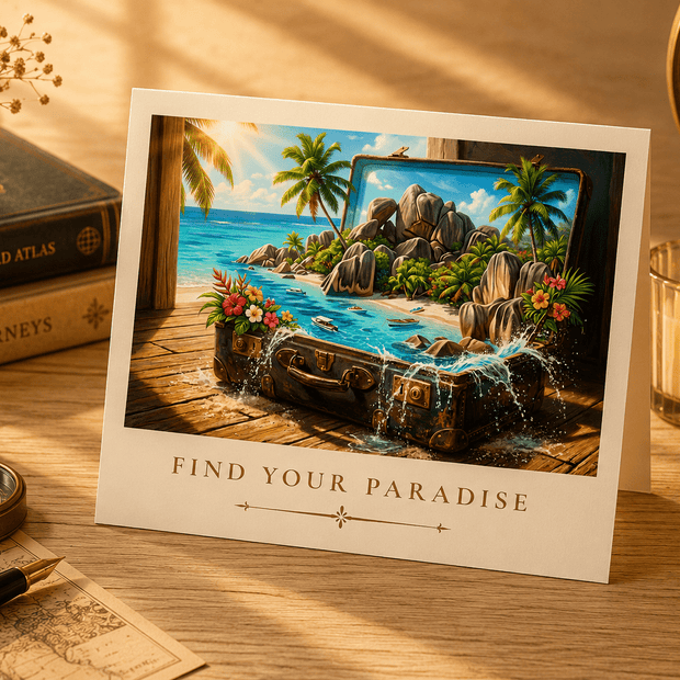 Find Your Paradise Greeting Card Set by Novelle & Co