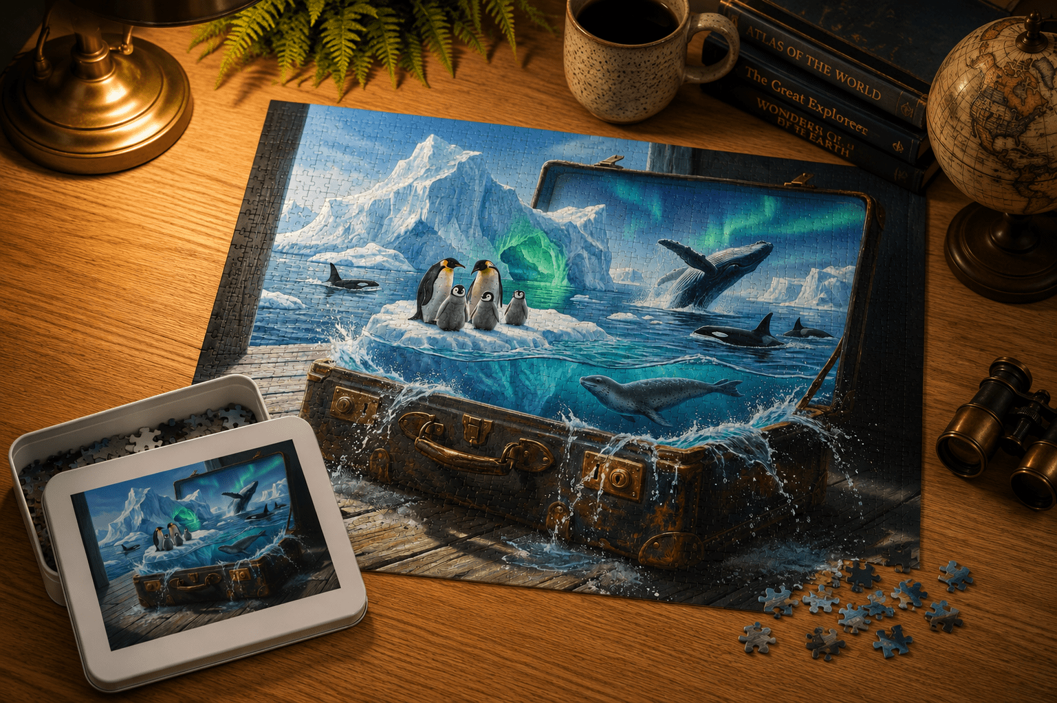 Frozen Realm of Antarctica Puzzle by Novelle & Co