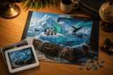Frozen Realm of Antarctica Puzzle by Novelle & Co
