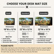 Golden Plains of Rwanda Desk Mat. by Novelle & Co
