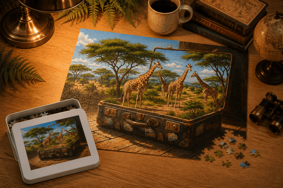 Golden Plains of Rwanda Puzzle by Novelle & Co
