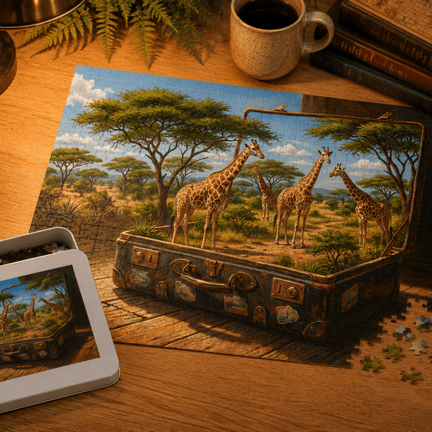 Golden Plains of Rwanda Puzzle by Novelle & Co