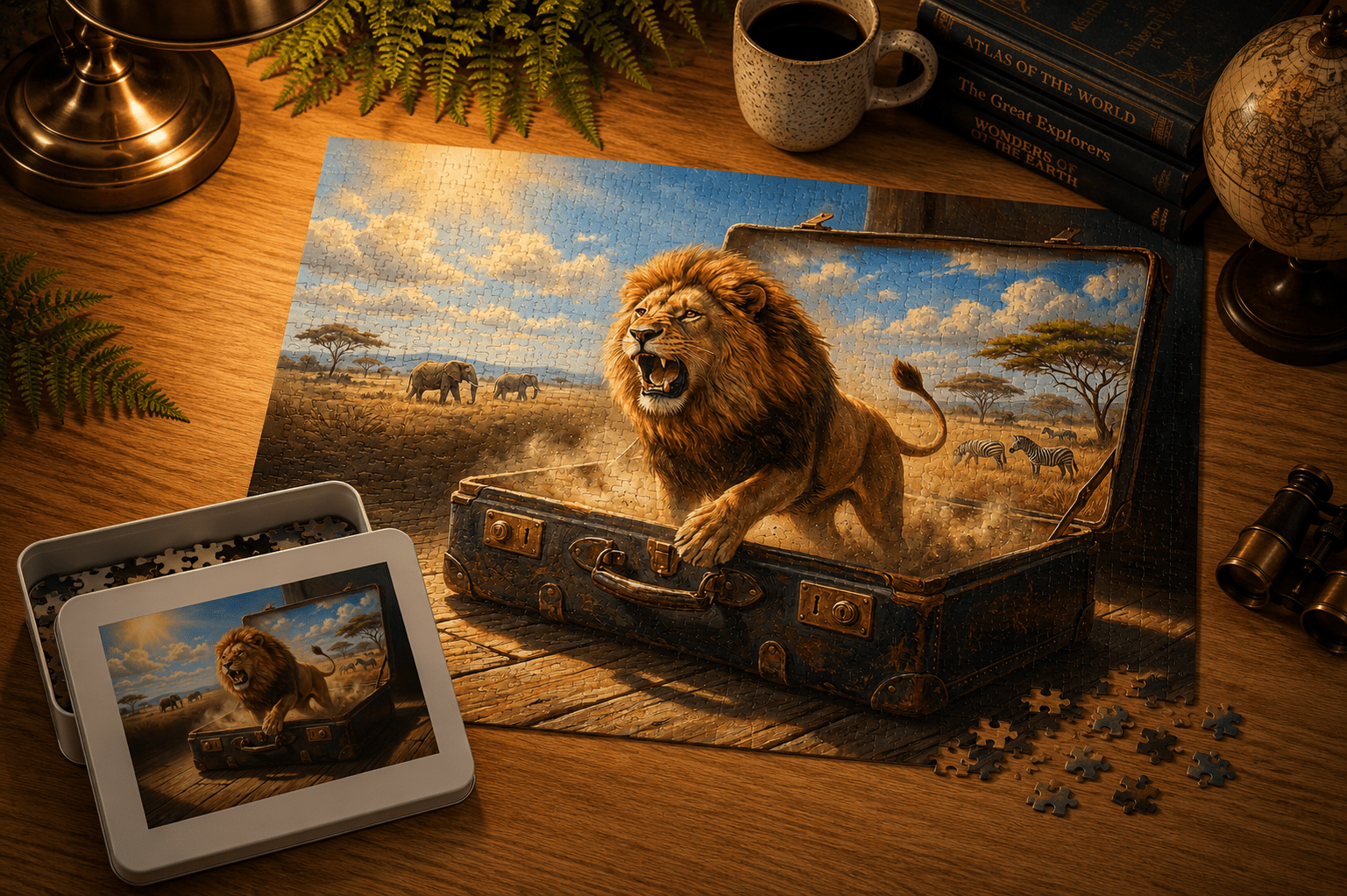 Heart of the Savannah Puzzle by Novelle & Co