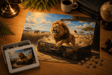 Heart of the Savannah Puzzle by Novelle & Co