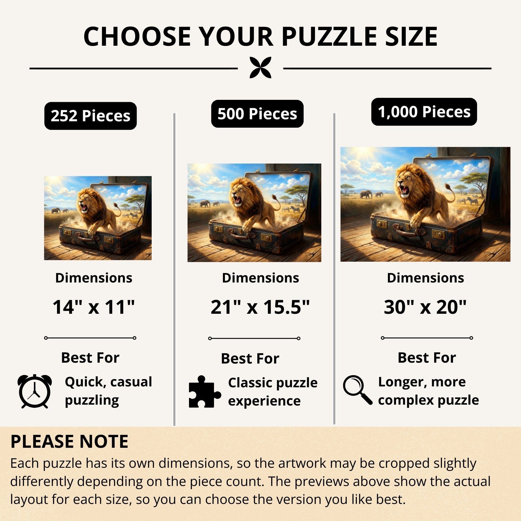 Heart of the Savannah Puzzle by Novelle & Co