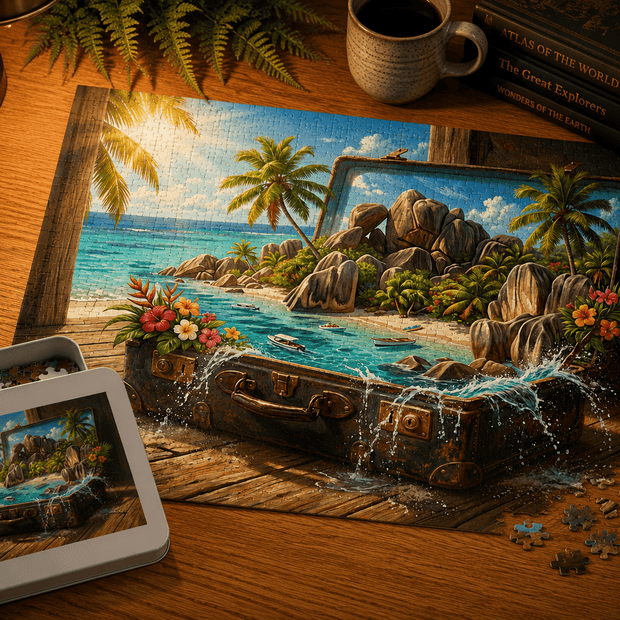Hidden Isles of the Seychelles Puzzle by Novelle & Co
