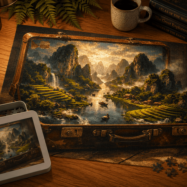 Hidden Valleys of Vietnam Puzzle by Novelle & Co