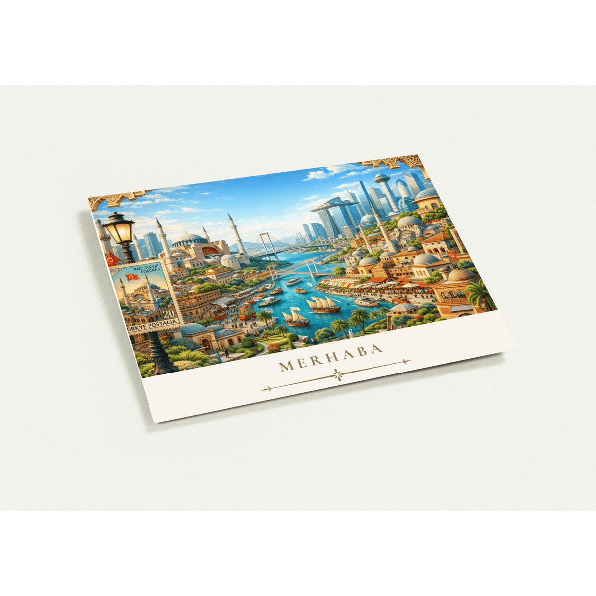 Istanbul Cityscape Greeting Card Set by Novelle & Co