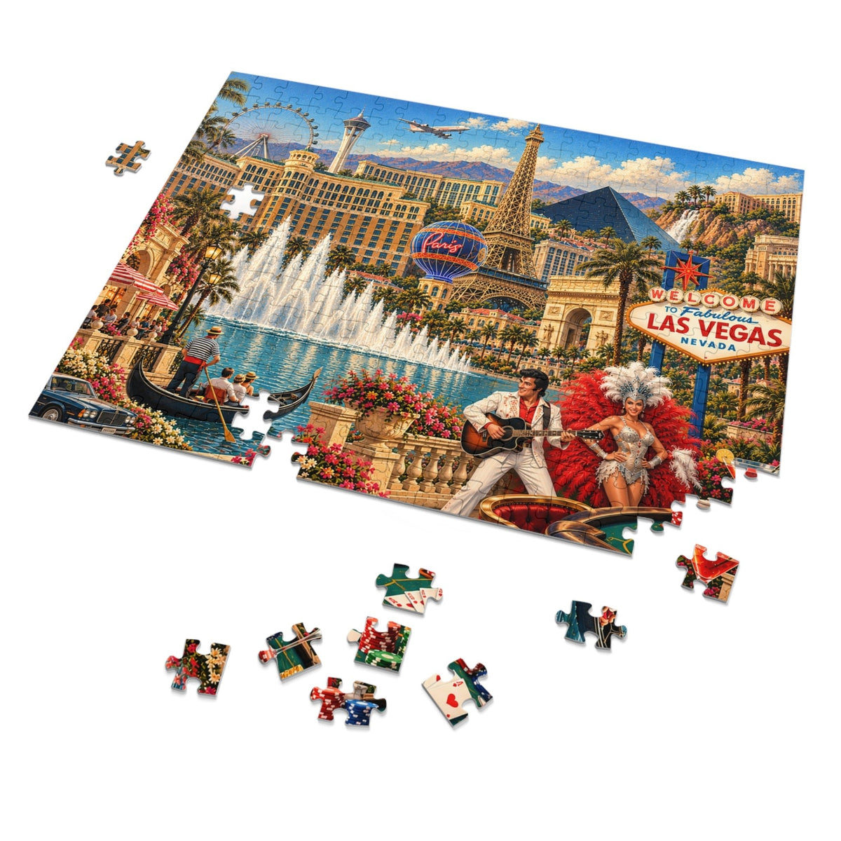 Las Vegas Cityscape Puzzle by Novelle & Co