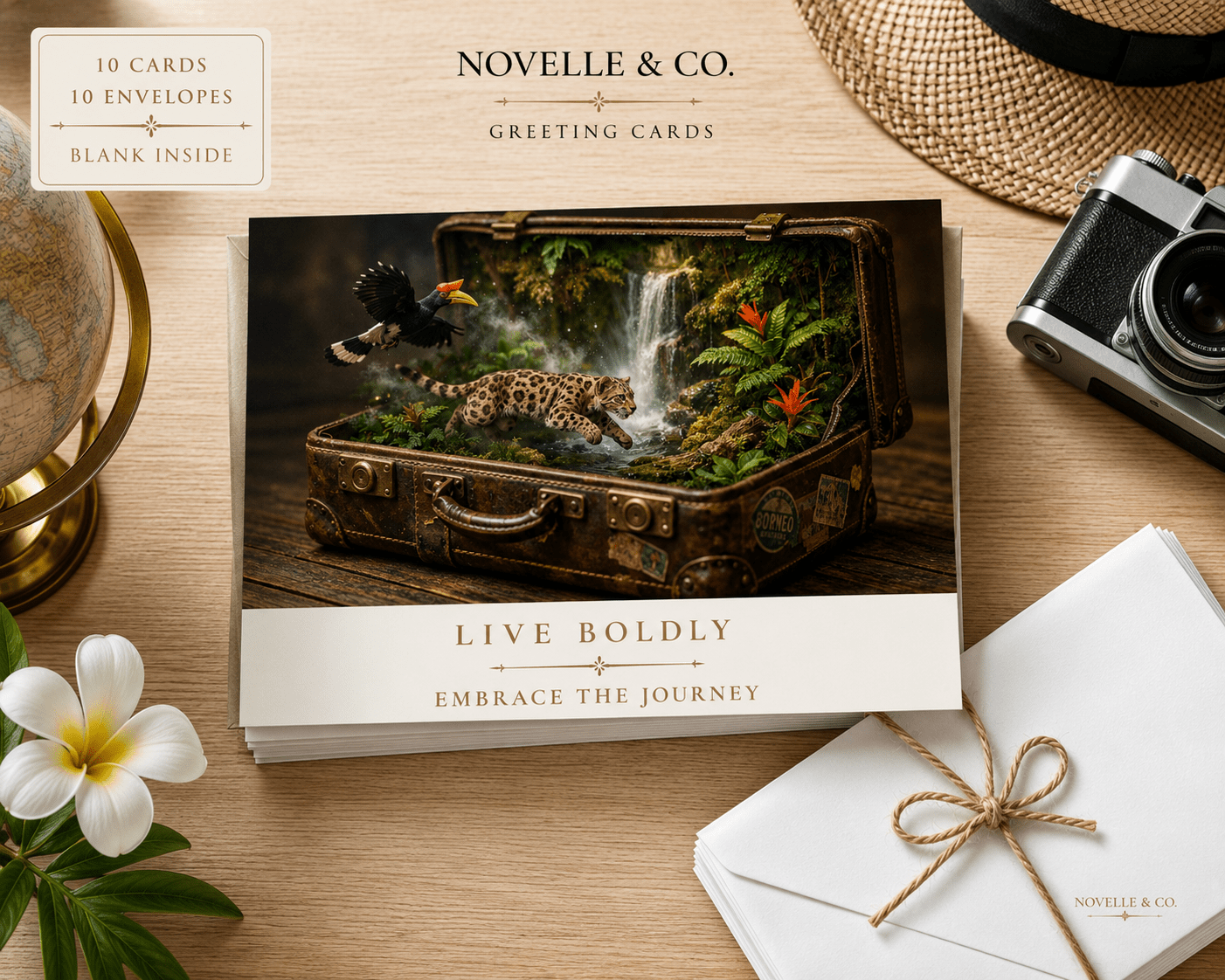 Live Boldly Greeting Card Set by Novelle & Co