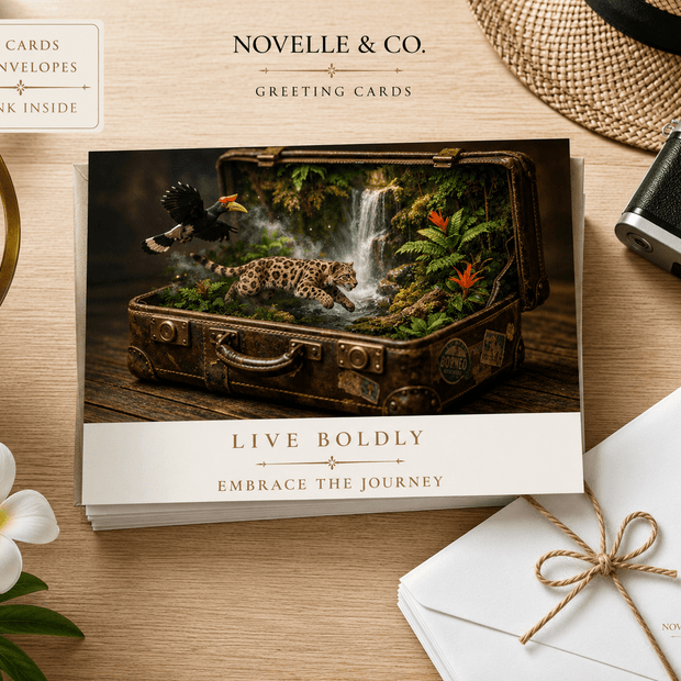 Live Boldly Greeting Card Set by Novelle & Co