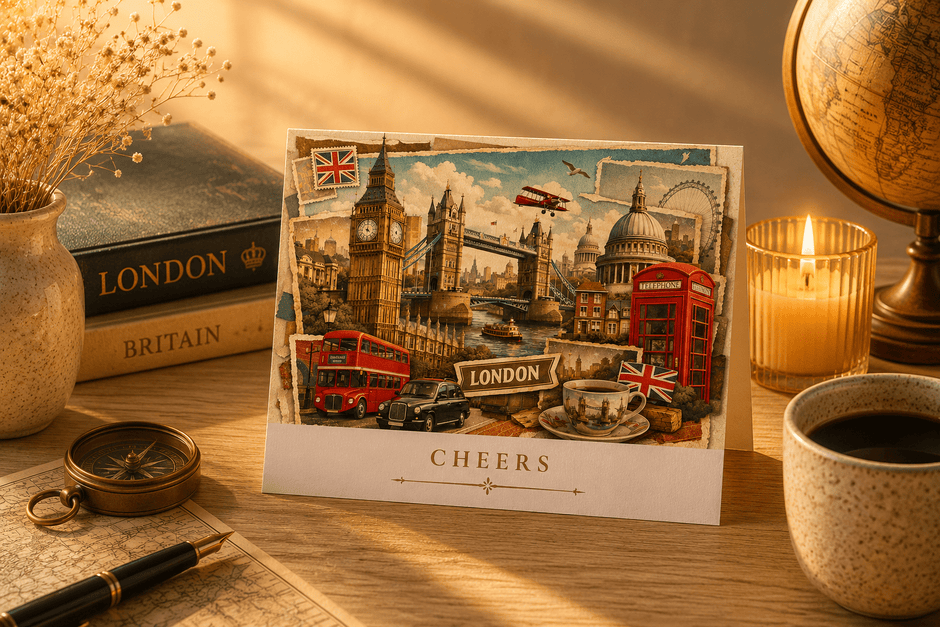 London Cityscape Greeting Card Set by Novelle & Co