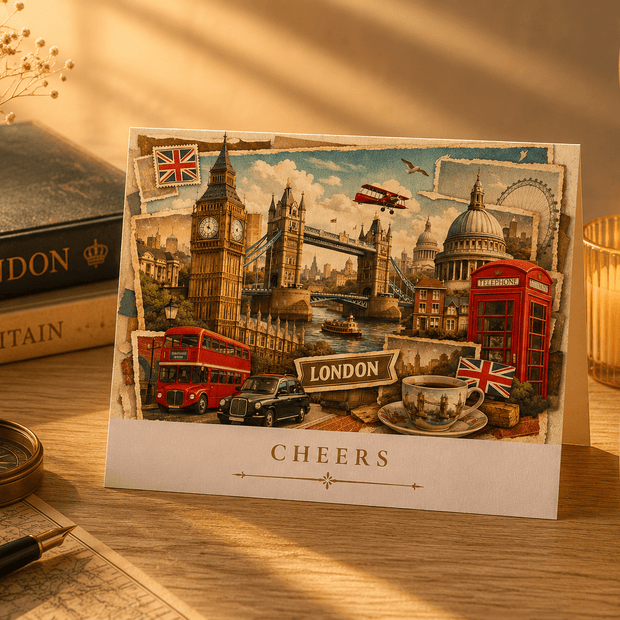 London Cityscape Greeting Card Set by Novelle & Co