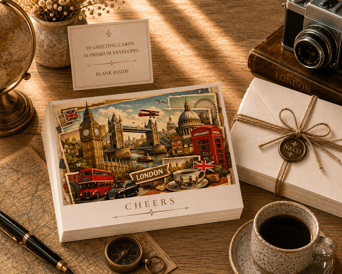 London Cityscape Greeting Card Set by Novelle & Co