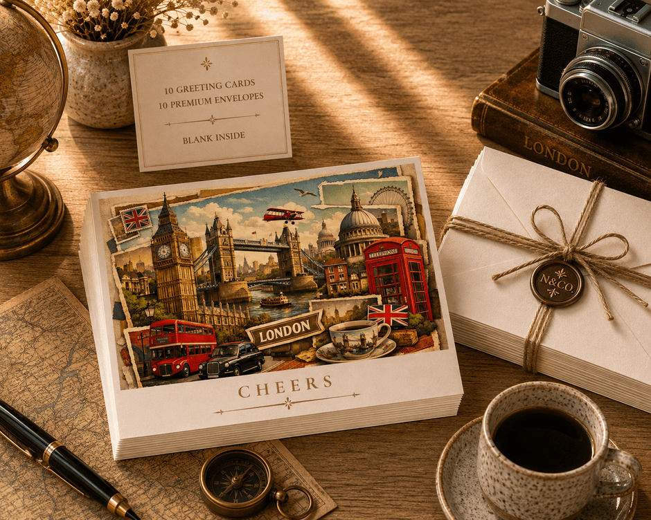 London Cityscape Greeting Card Set by Novelle & Co