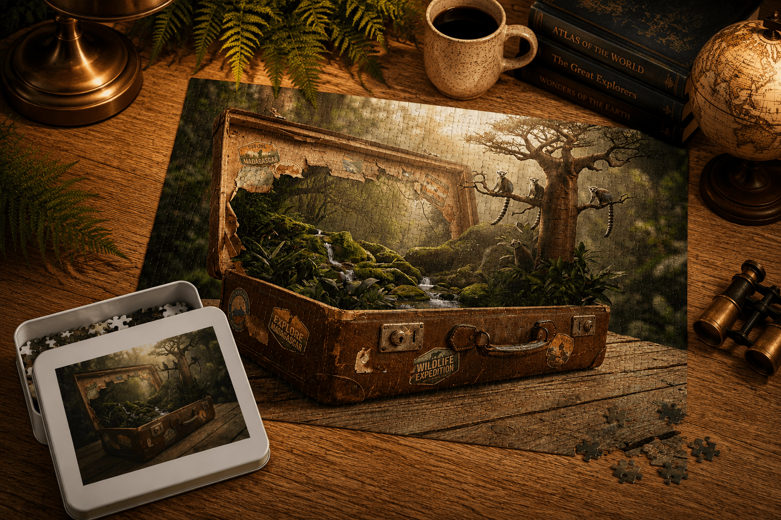 Lost Forests of Madagascar Puzzle by Novelle & Co