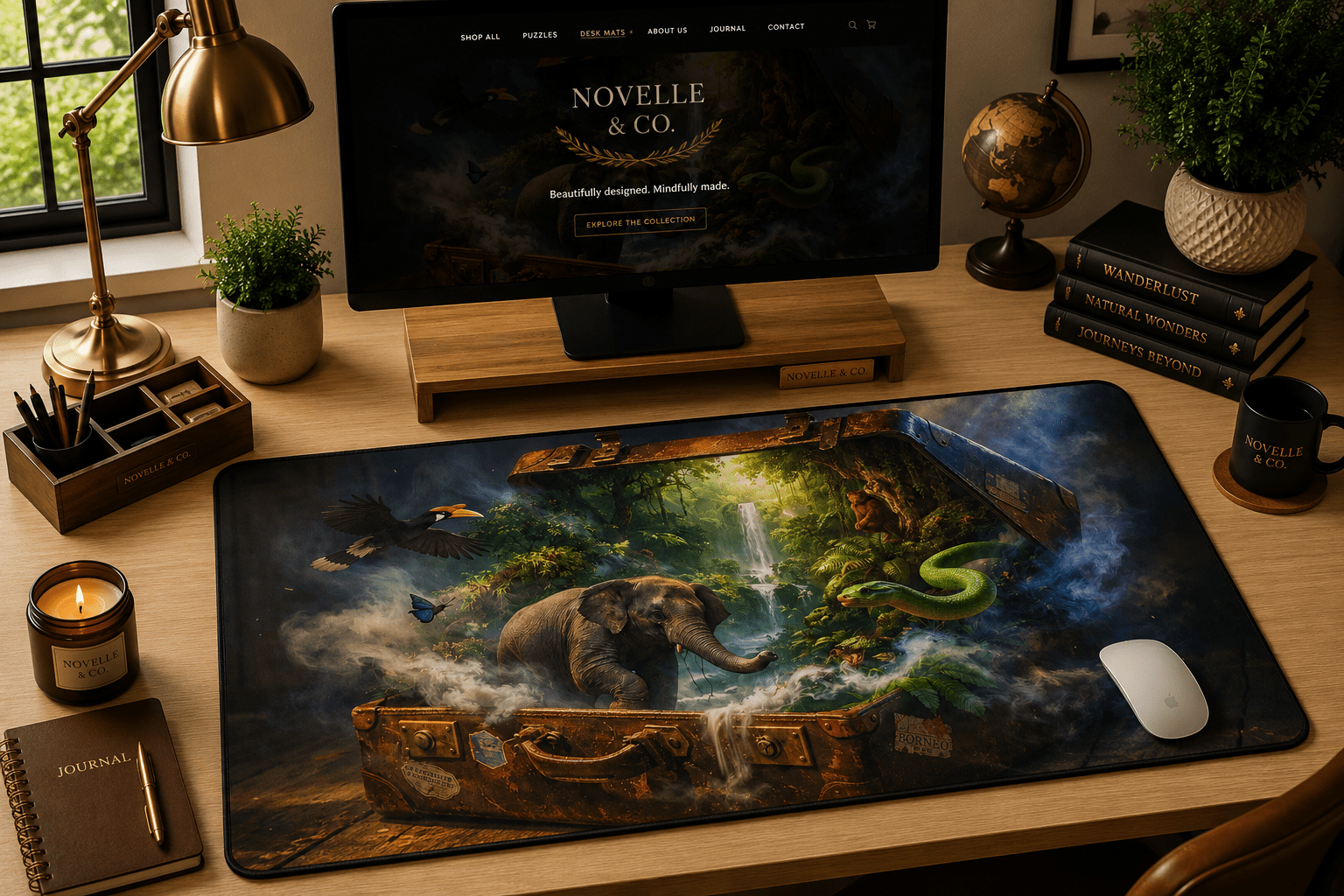 Lost World of Borneo Desk Mat by Novelle & Co