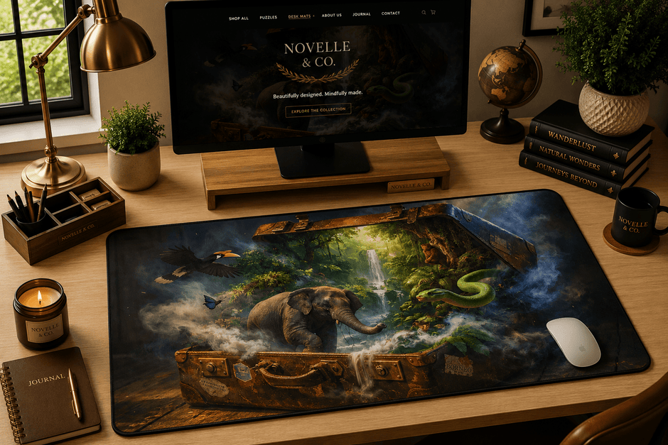 Lost World of Borneo Desk Mat by Novelle & Co