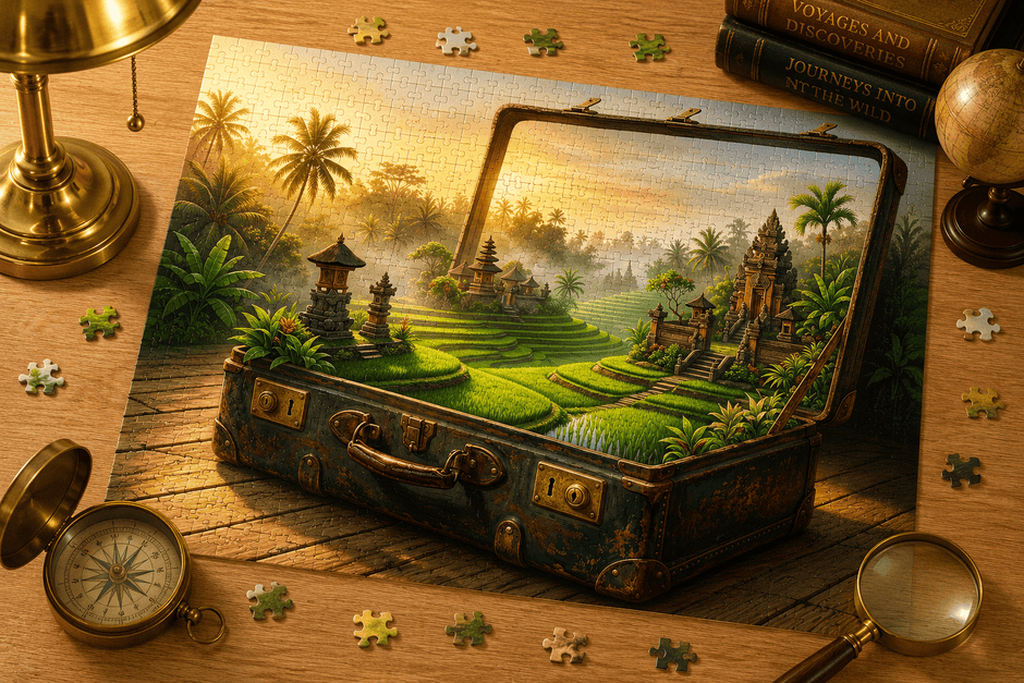 Misty Highlands of Bali Puzzle by Novelle & Co