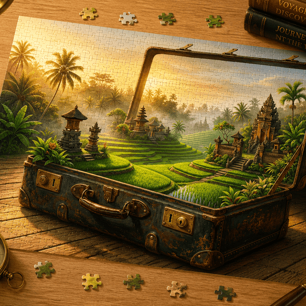 Misty Highlands of Bali Puzzle by Novelle & Co